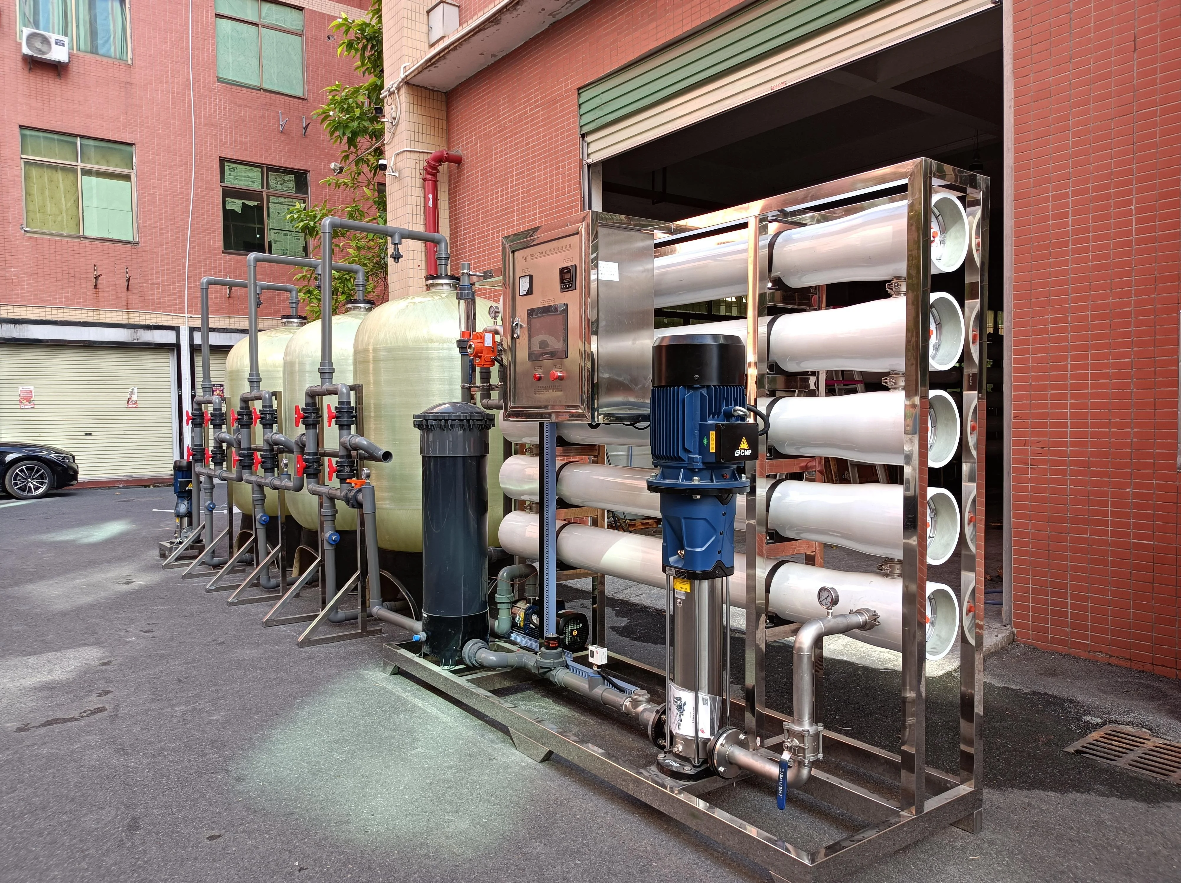 10000 L/hr Industrial Softening Desalinated Water Reverse Osmosis Ro Water System Plant For Textile Printing And Dyeing Process
