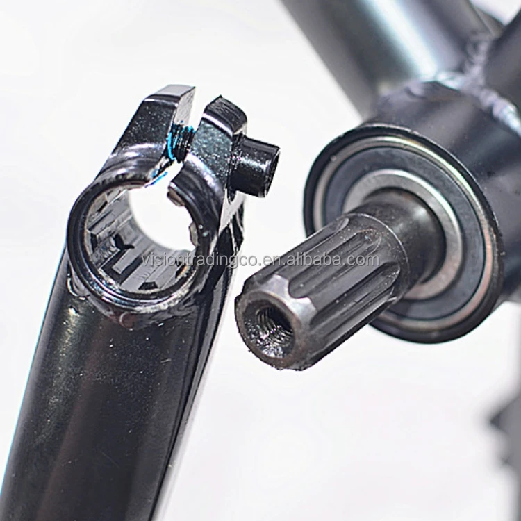 Stock ready CRMO BMX tubular cranks compatible with 8T spindle axle