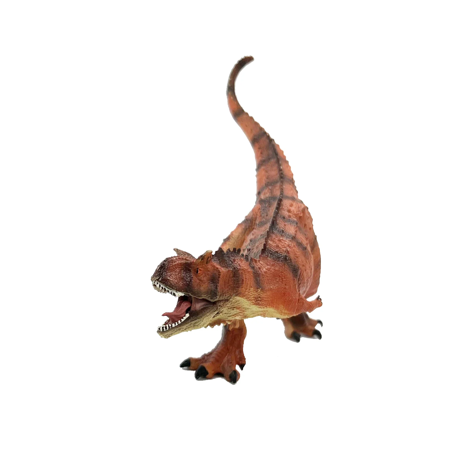Animal Toys Dinosaur Figures Toys  Dino Action Figure Plastic Educational Play Orange Carnotaurus  with Movable Mouth