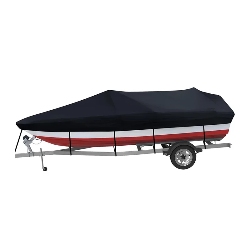 Heavy Duty Marine Grade Polyester Oxford Full Size Trailerable Center Yacht Boat Cover Made China Good Quality 420D Used