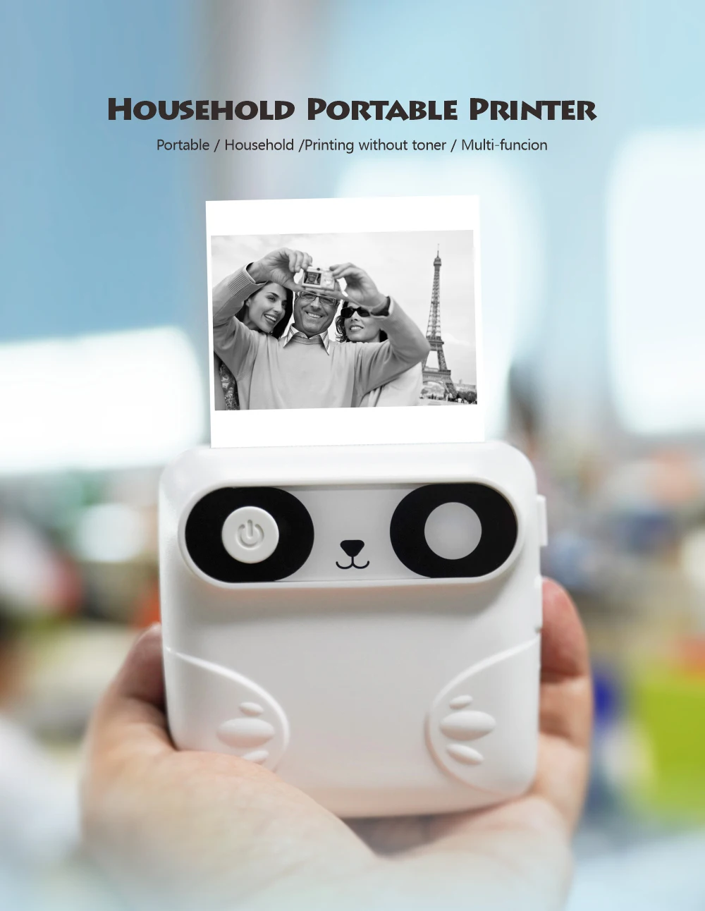 High Quality 58mm 2inch Mini Mobile Portable Wireless Thermal Printer with Free Soft Package