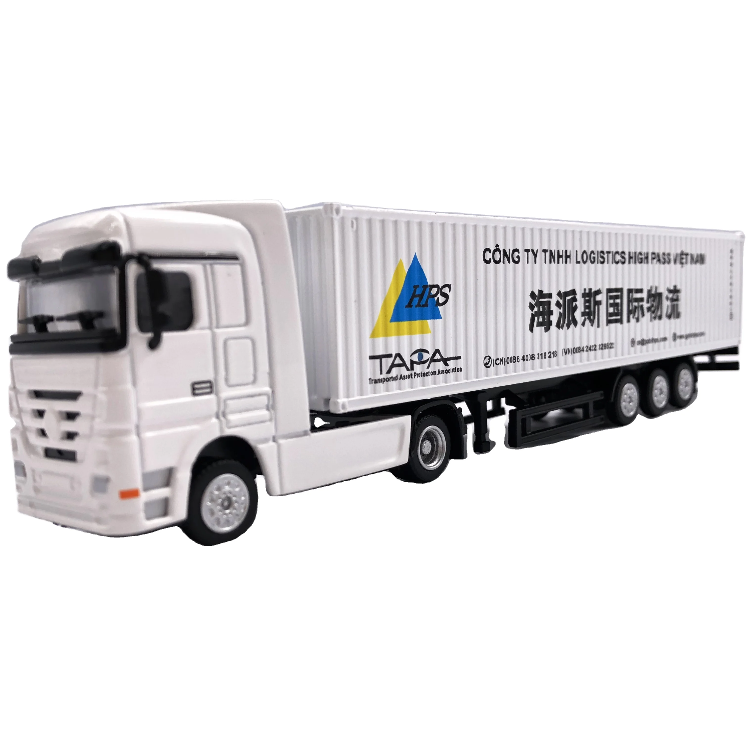 O.A.S Container Model Factory Shipping Gift Toy Truck Customized 1:87 HPS Alloy Material  Container Model Truck