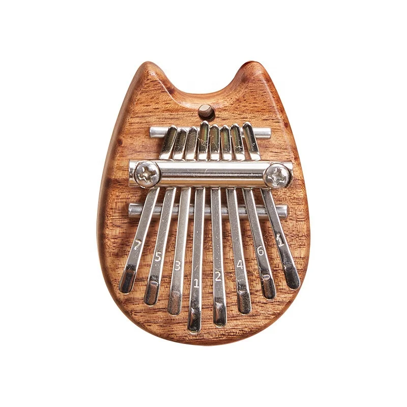 2024 Hot Sales 8 Keys and 17 Keys Portable Thumb Piano Solid Wood Mini Kalimba