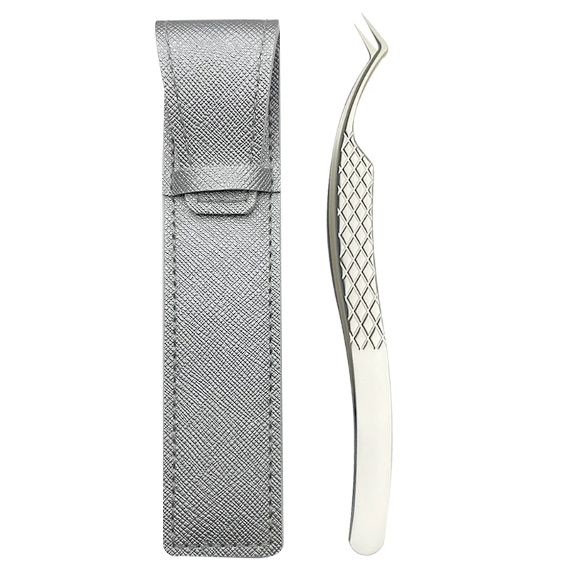New product Lash extension tweezers Eyelash Extension Tweezers Set(Pearl silver tweezers)