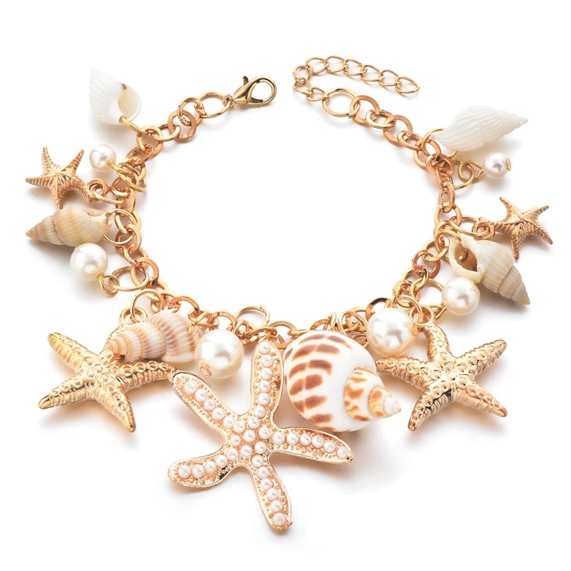 New shell starfish conch fashion beach bracelet Bohemian bracelet