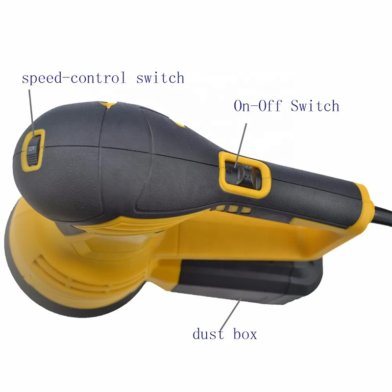 Factory Direct Portable Hand held Electric Orbital Sander 450W Rotary Sanders For Woodworking
