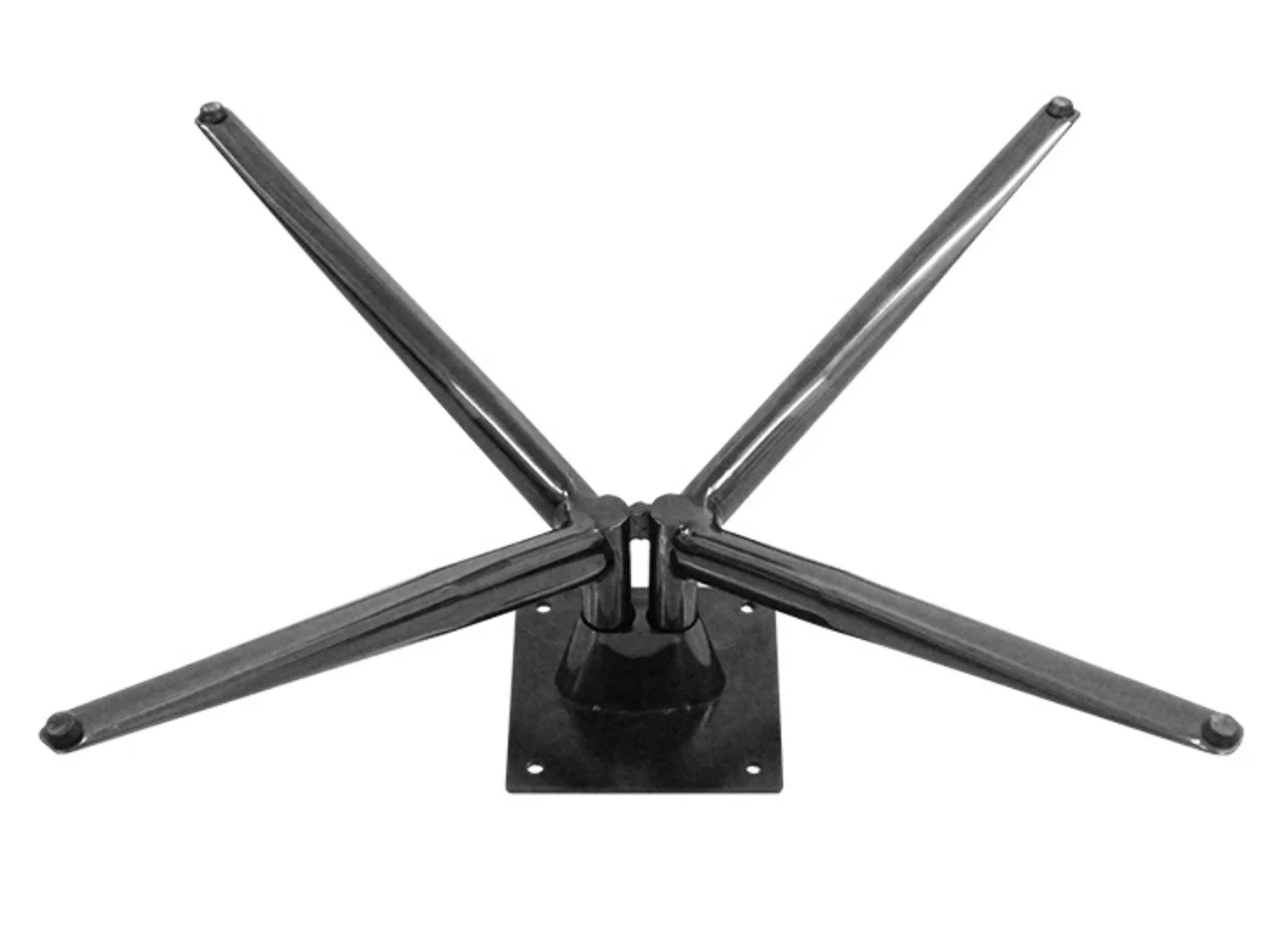 Professional produce electroplating 4 stars swivel chair basa furniture leg chair accessories