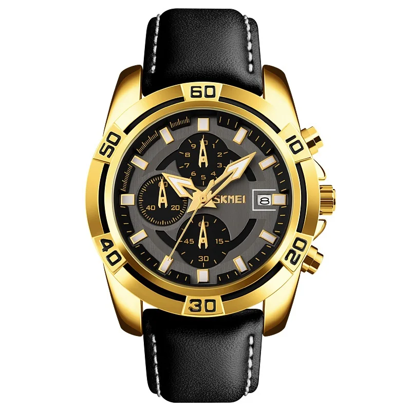 SKMEI 9156 quartz watches zinc alloy case hot selling men watches cheap custom logo watches