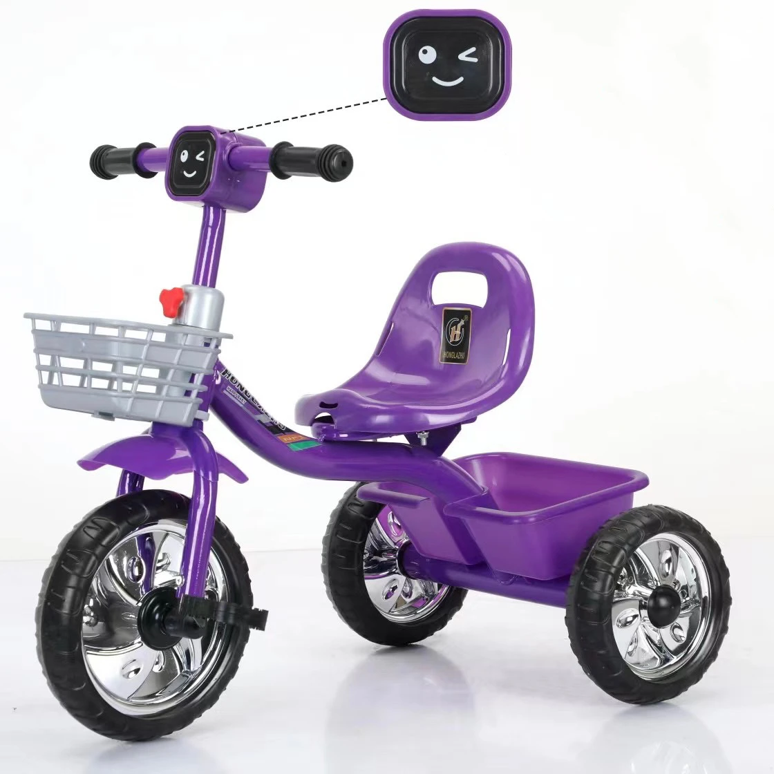 Tricycle Kids Bike RideOnCar Baby Child Tricycle Soft 3 Wheels Tricycle Slient Wheel Funny Time Toys Bikes For Kids Toddler Bike