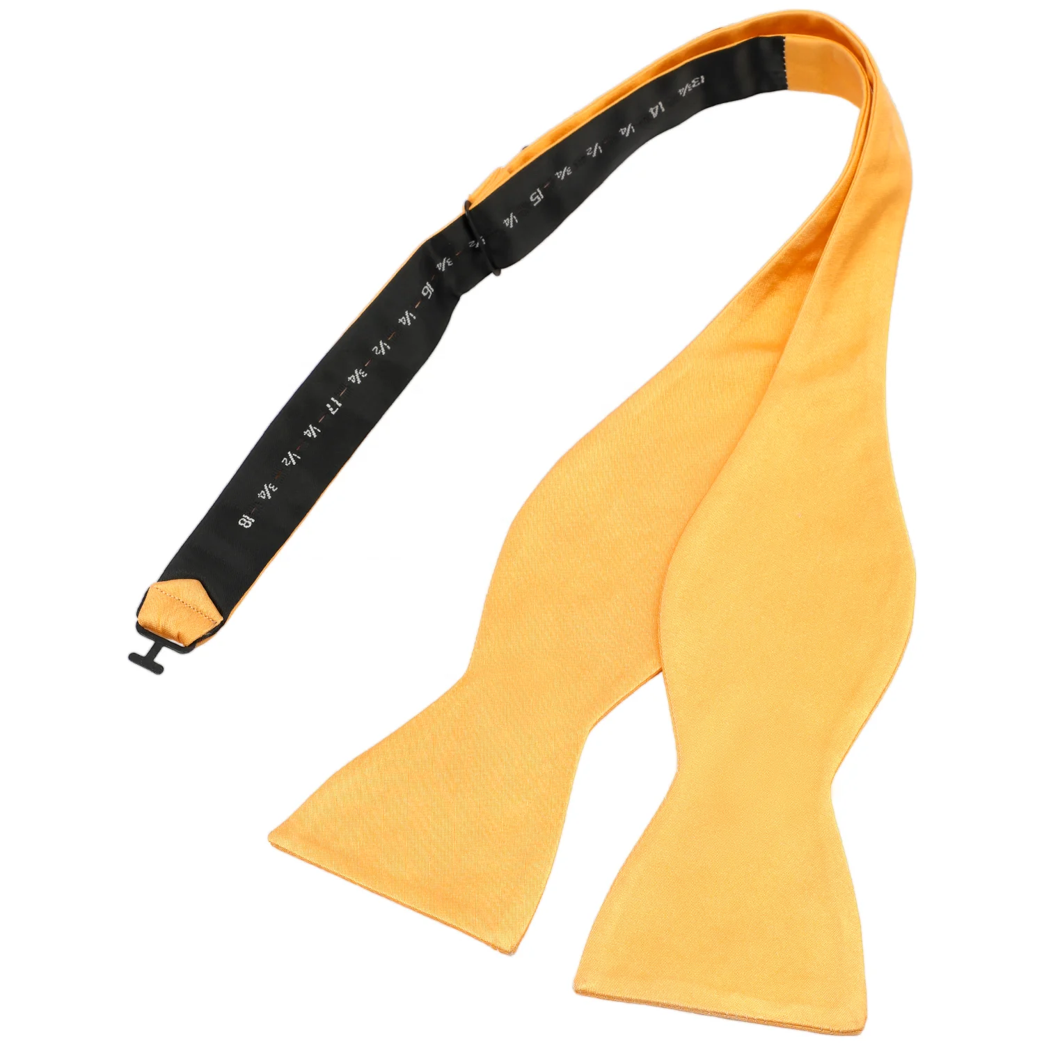 High Quality Formal Yellow 100% Pure Silk Bow Tie Men Self Tie Bow Tie