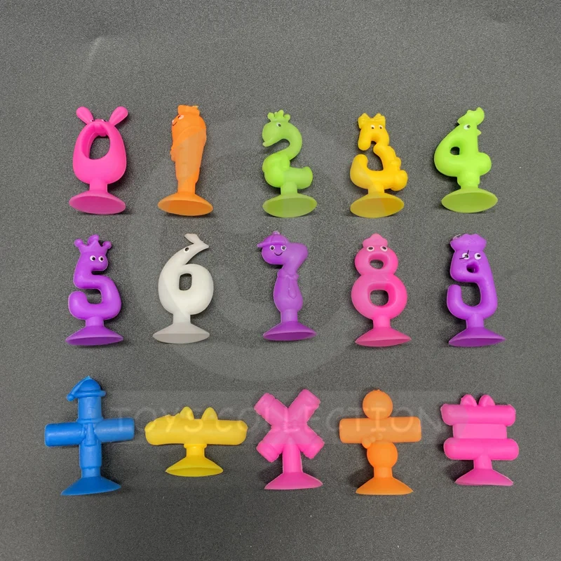 Wholesale  Educational Children Toys TPR Material Sucker Figurine Stikeez Small Capsule Kid Toy For Vending Machine