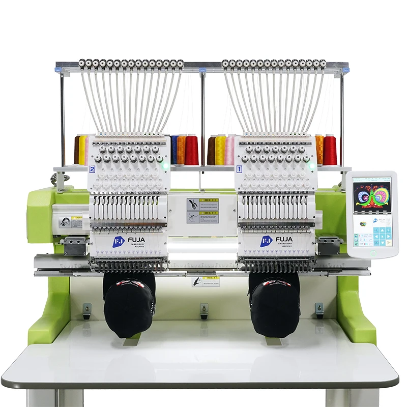 High Quality Doubt Head 12 15 Needles Computerized Industrial Embroidery Machine for Flat Hat Garment