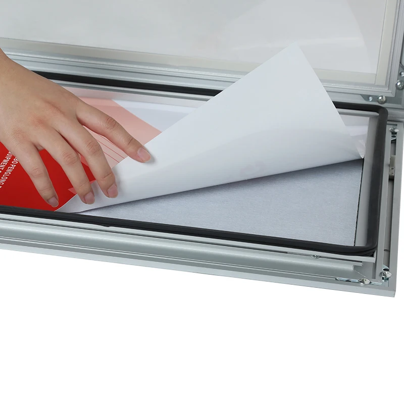 China Factory Office School Poster Case Felt/Cork Pin Board Display Case Bulletin Board