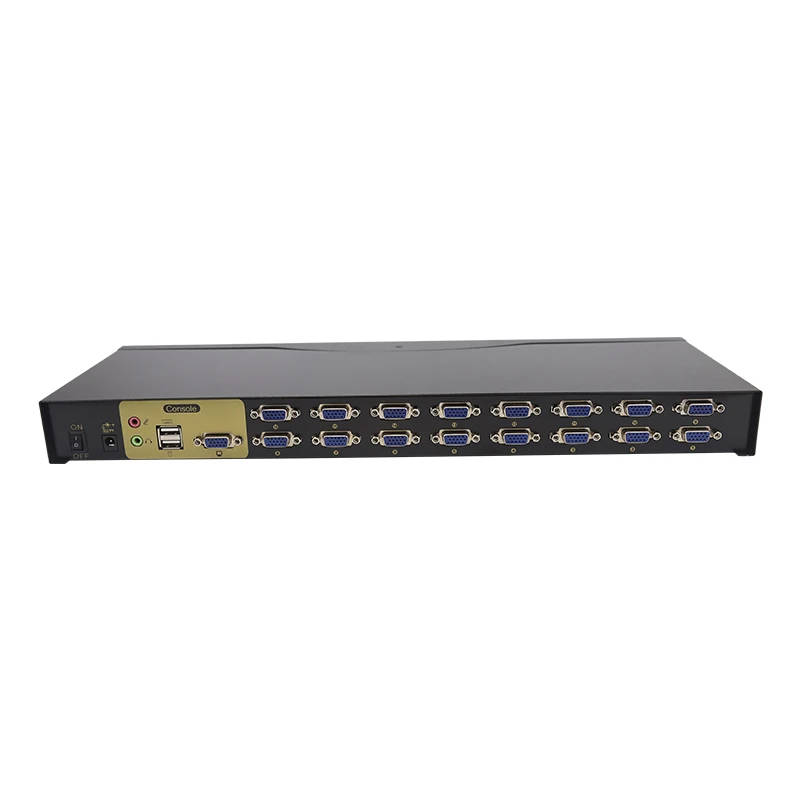 16 input 1 output VGA  KVM Switch Automatic 16 port VGA KVM Switch panel button/hotkey switch