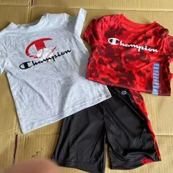 Brand new kids clothes wholesale Apparel stock boys summer clothes shorts Sets
