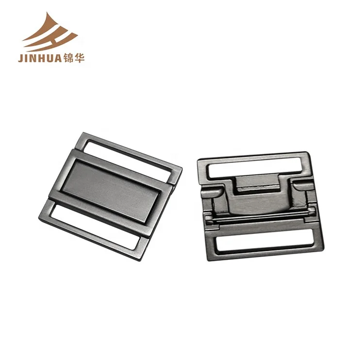 Factory sale Zinc Alloy 20mm buckle bikini Plating Front Buckle Closure Clasp For bra