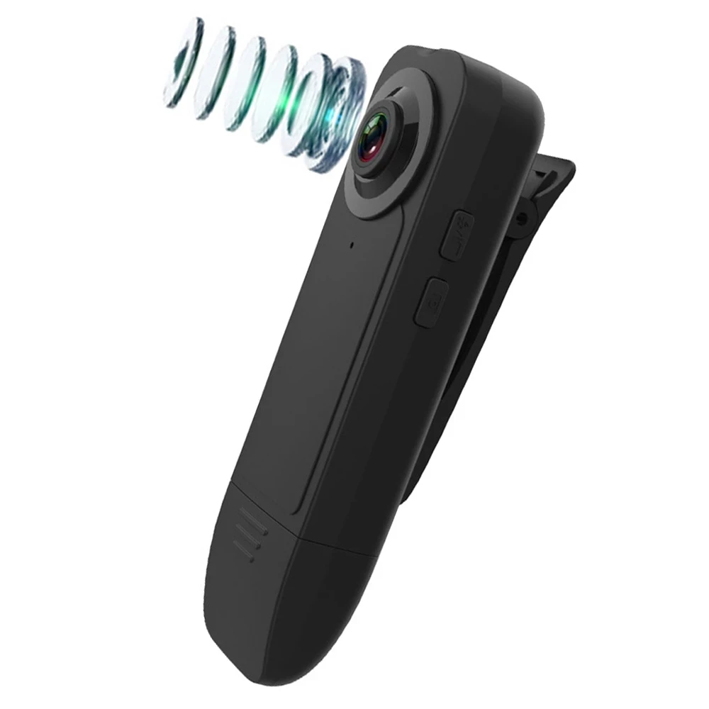 Security Body Worn Camera  Motion Detection IR Night Vision 1080P HD Min Camera Video Recorder