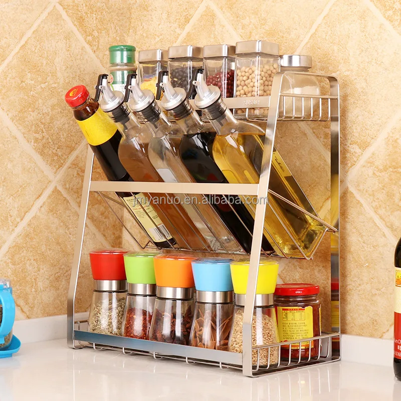 Anti Skidding Stainless Steel Kitchen Rack Detachable Kitchen Rack