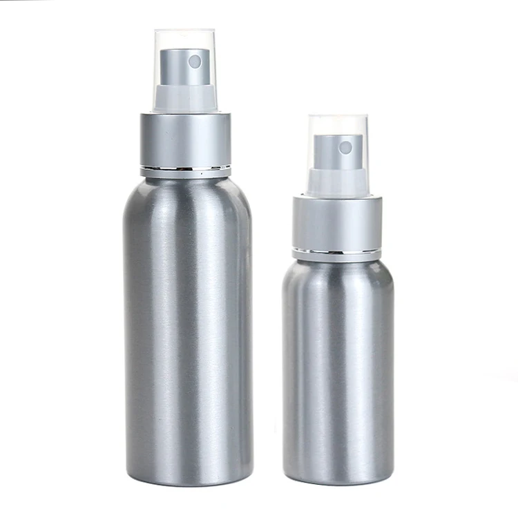 
Wholesale 30ml 60ml 100ml 250ml aluminum cosmetic perfume hand spray bottle with aluminum metal spray mist bottles 