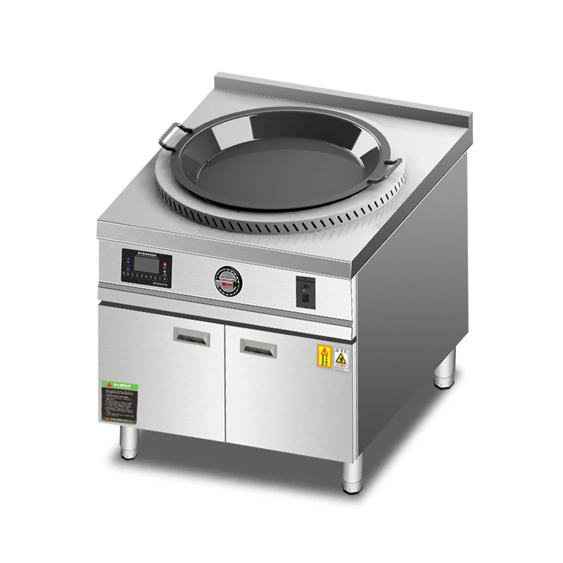 Electromagnetic cabinet style pan fryer 8KW15KW single control grill for grilling cold noodles, hand grabbed pancakes, squid ste