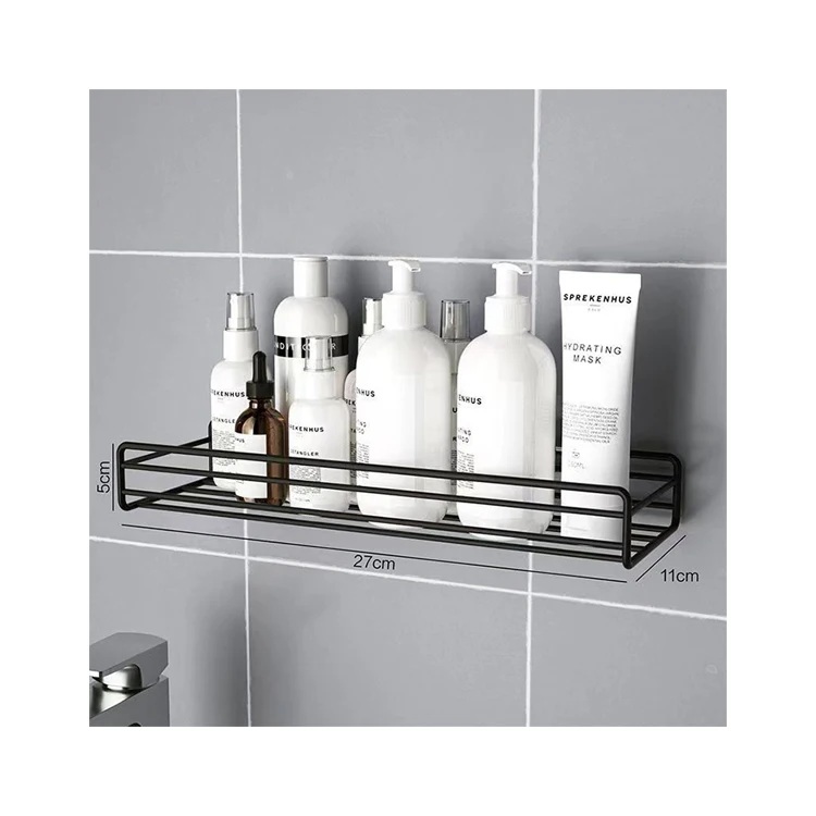 K&B Hot sale Iron Metal Corner Bathroom Shelves Organizer Rack for Wall Mounted Shower Storage