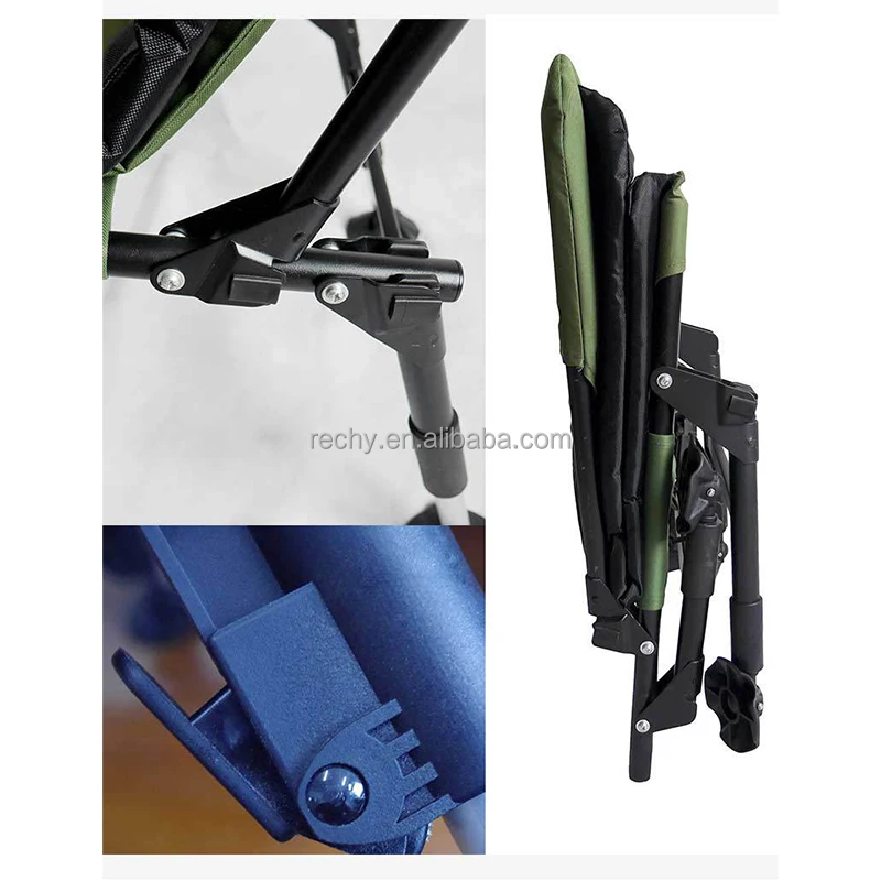 High quality luxury outdoor folding chair carp fishing   recliner chair with adjustable legs