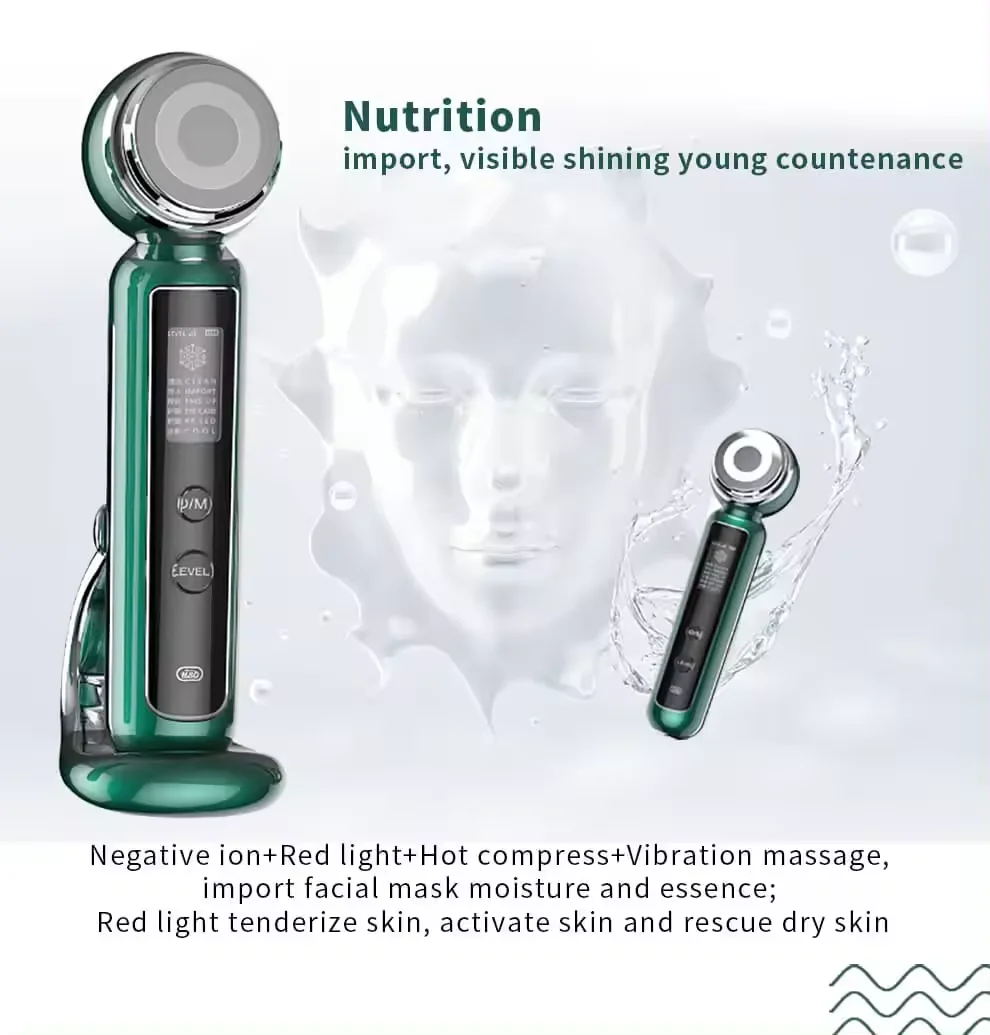 Portable Face Radio Frequency RF EMS Facial Device Private Label Korean Beauty Device Led RF Ems Beauty Instrument