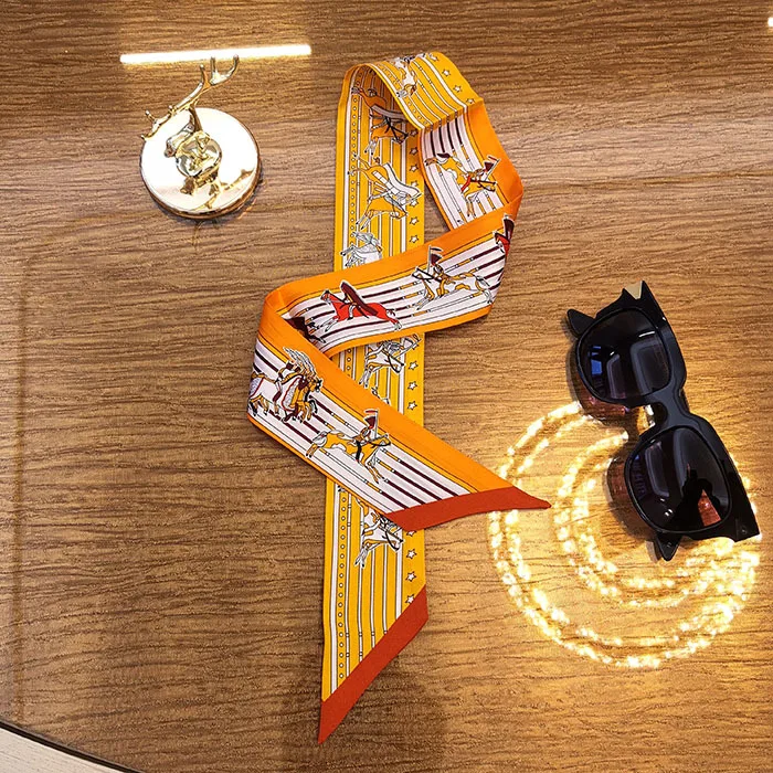 Дизайнерский шарф от известного бренда, шелковый шарф, модная шаль, женские шарфы-каретки, дешевая шелковая головка для женщин, сумочка