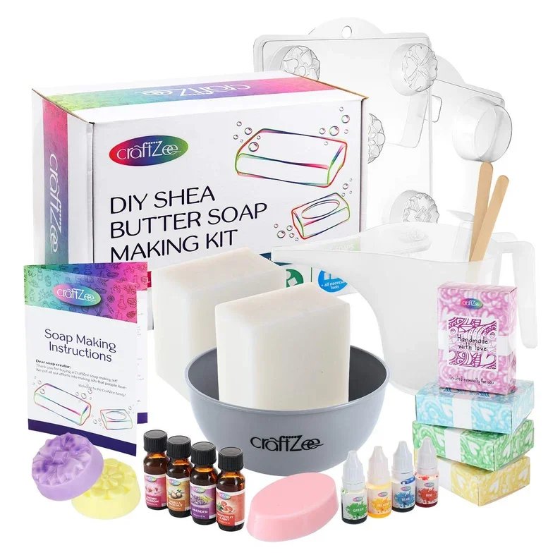 Customized High quality Shea Butter Craft  DIY Soap making kit
