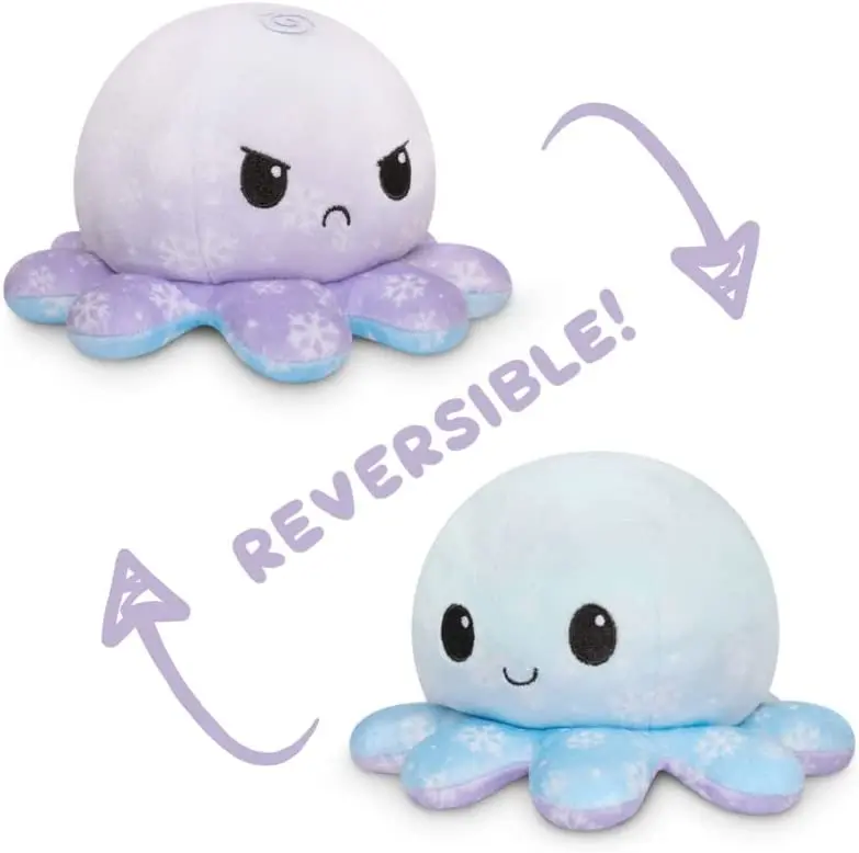 2022 New  Hot Selling  Stuffed Animals Toys Reversible Octopus Plush Pillow octopus plush reversible Toy For Decoration