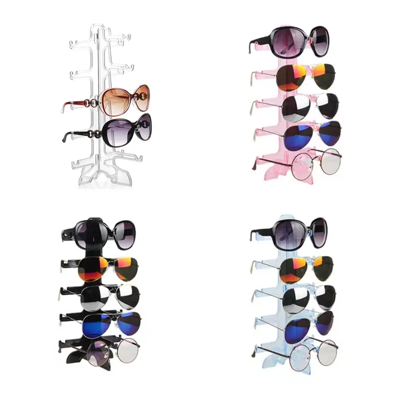 5 Layers Glasses Eyeglasses Sunglasses Show Stand Holder Frame Display Rack Eye glasses Display Stand Storage Holder