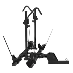 Hitch Bike Rack for 2 Bikes Hitch Bike Carrier Hitch Bicycle Rack Black USA Steel Trailer Parts Powder Material Origin