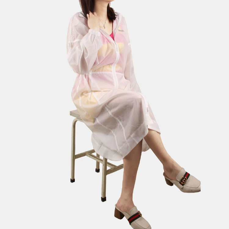 Outdoor casual white quick dry thin light uv sun protection unisex long waterproof coat lightweight softshell jacket