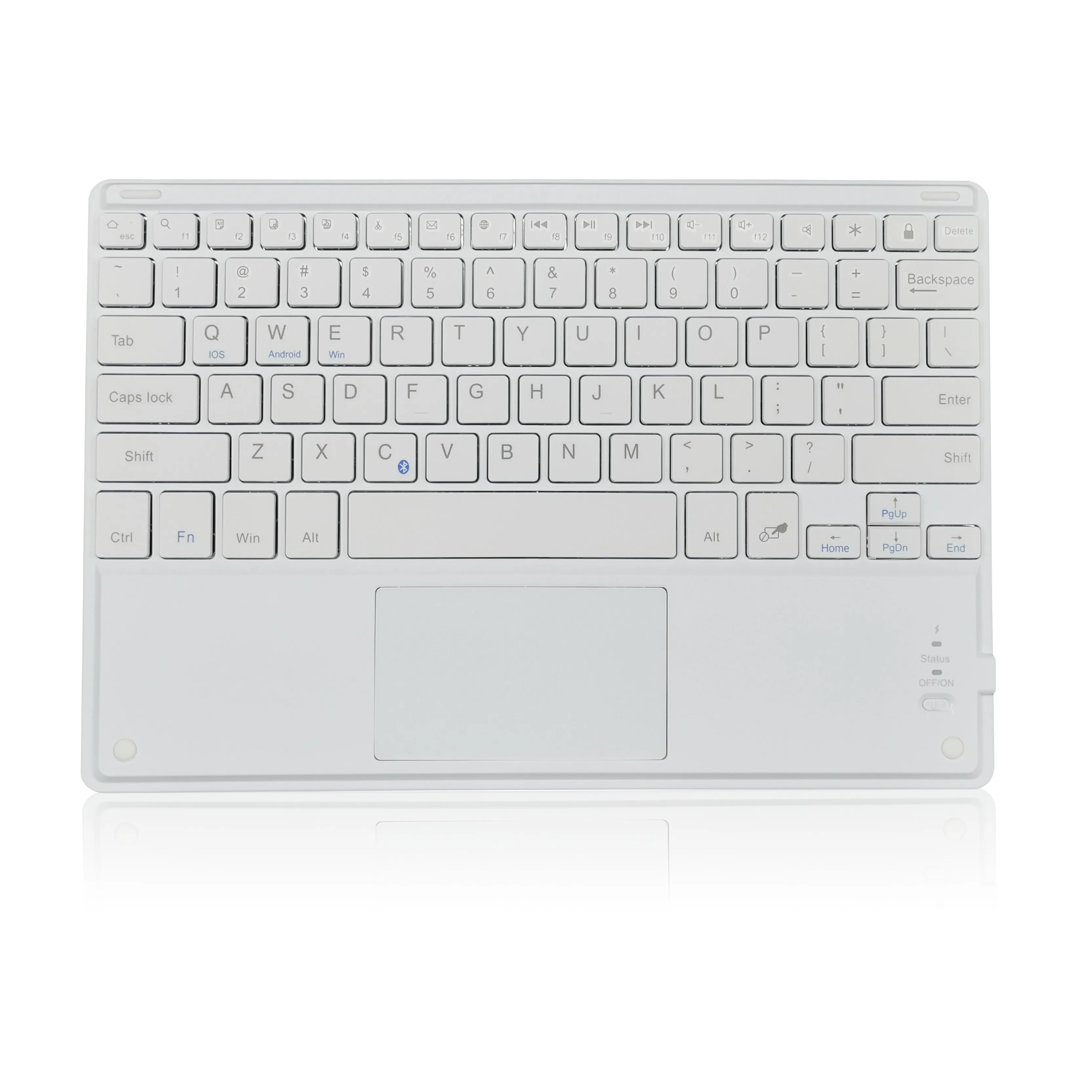 Универсальная клавиатура для ноутбука Ipad 10 дюймов, универсальная беспроводная клавиатура BT с трекпадом