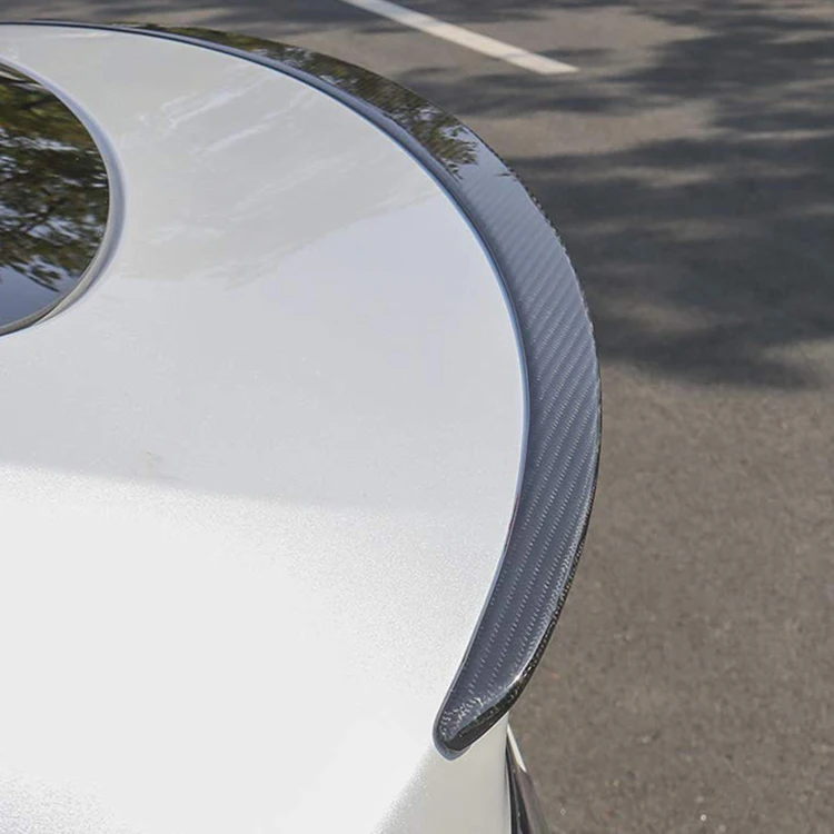 Wholesales Effective Car Real Carbon Fiber Spoiler Trunk Lip Spoiler Wing For Tesla Model Y