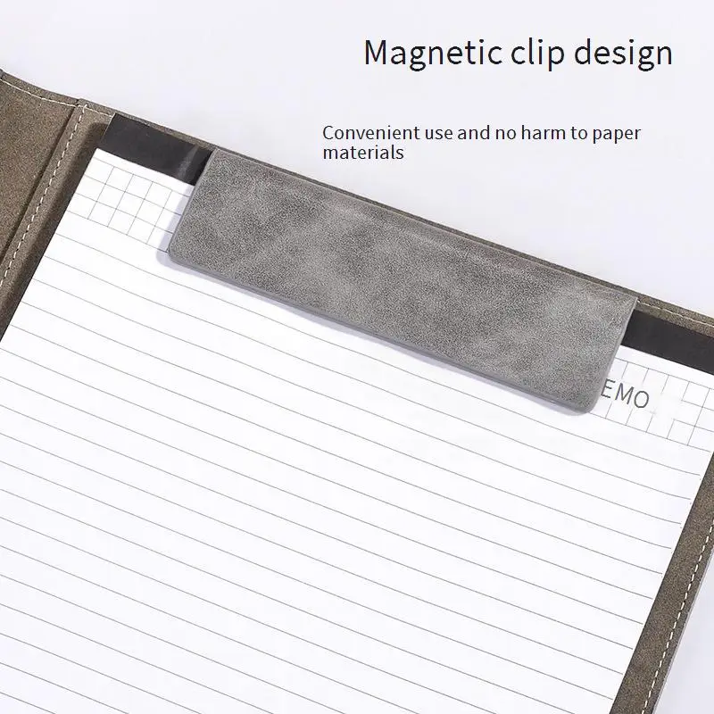 Настраиваемый A4 PU кожаная папка магнитная многофункциональная раскладушка для встреч поставщик