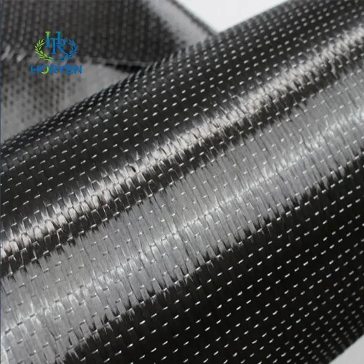 Factory manufacture building material high strength 200gsm 12K UD carbon fiber fabric