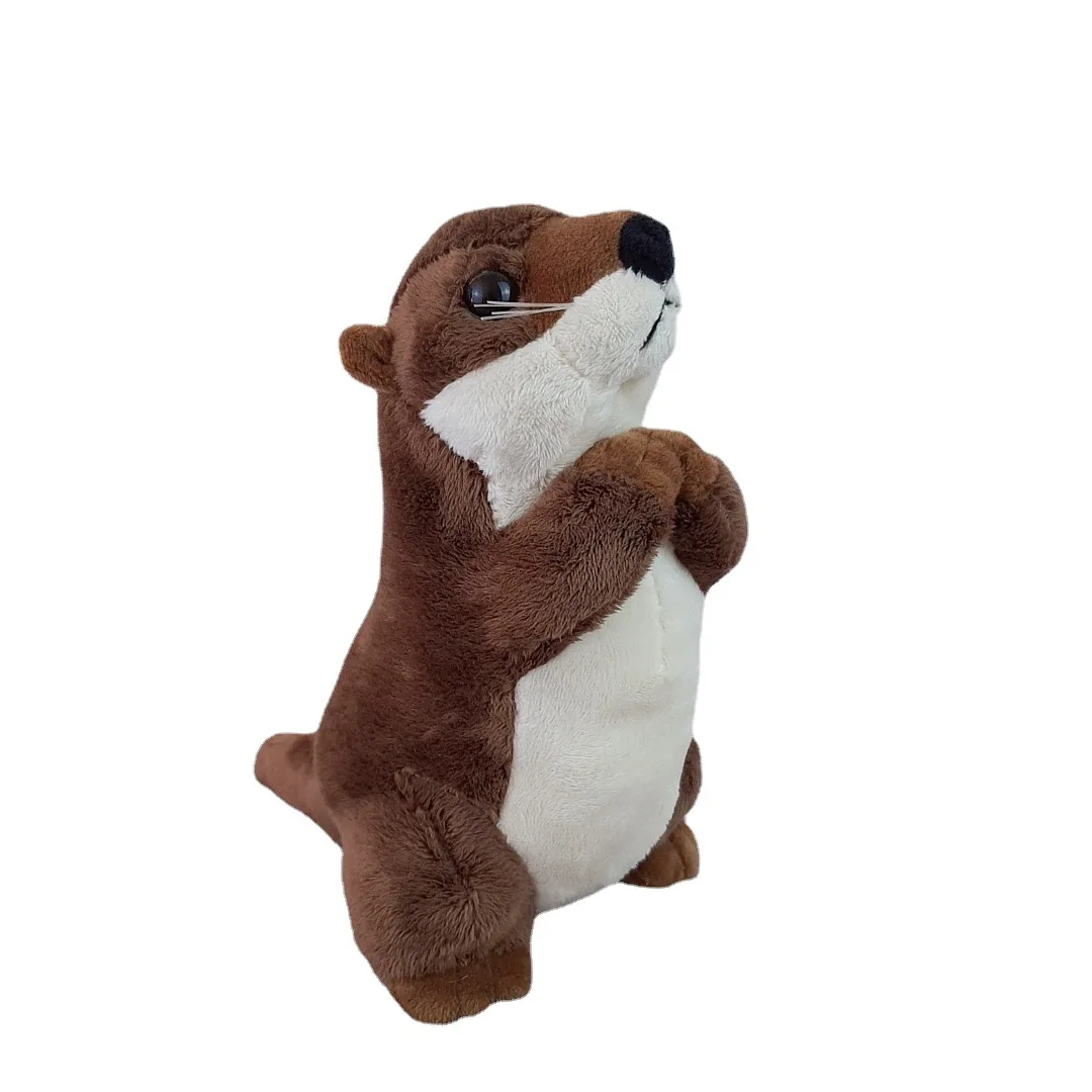 River Otter Stuffed Animal Plushie, For Kids Gifts, Wildlife Animals Plush Toy 8 Inches