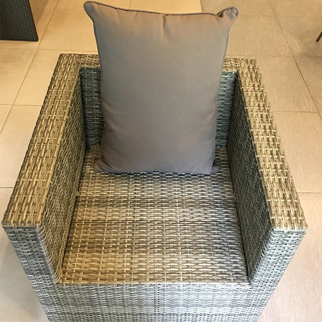 custom modern outdoor furniture design cast aluminum garden set plastic rattan sectional sofa