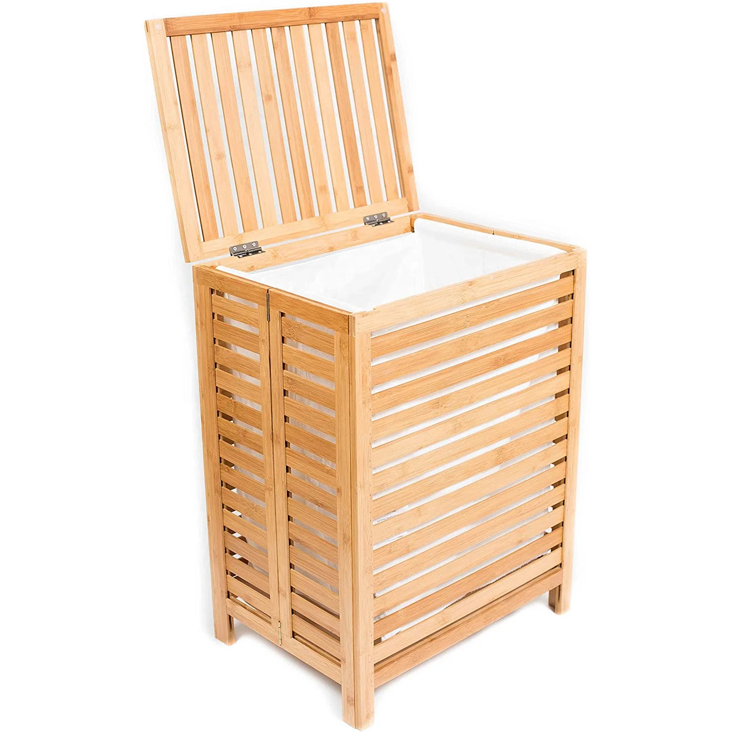 Складная бамбуковая корзина для грязного белья, корзина для хранения с машинной стиркой, хлопковый холщовый вкладыш