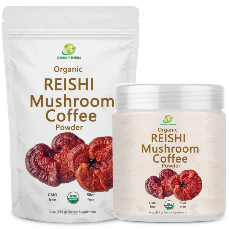 Wholesale Instant Coffee OEM Private Label Organic Ganoderma Reishi Coffee Reishi Mushroom Coffee