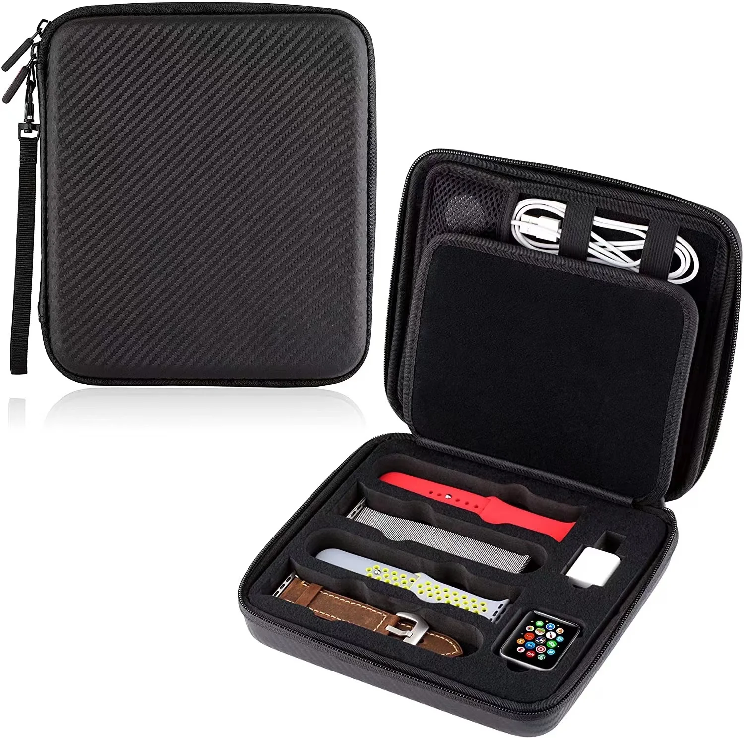 OEM EVA Hard Travel Carrying Case Storage Organizer Bag for Watch Wristband Watch Accessories