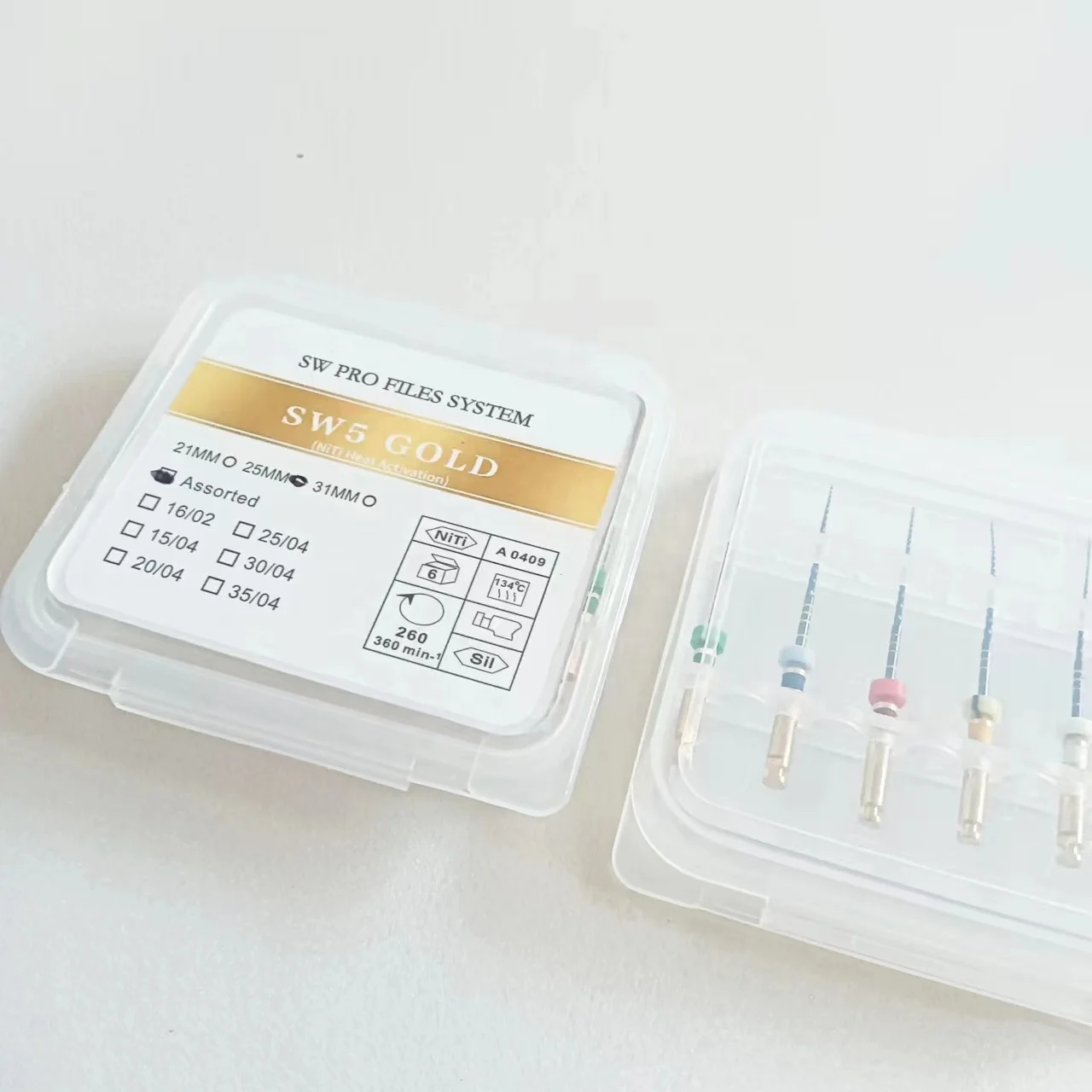 HIgh Quality Dental Rotary files SW5 with niti alloy