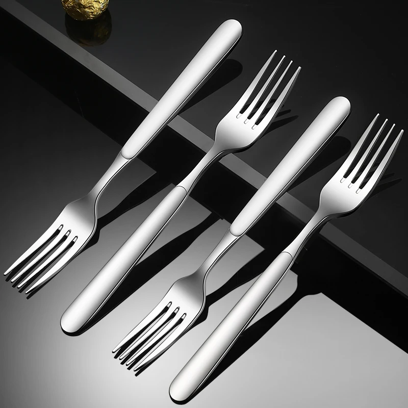 Customization Mirror Polish Stainless Steel Fruit Fork Cutlery Dessert Fork Stainless Steel Fruit Cake Forks
