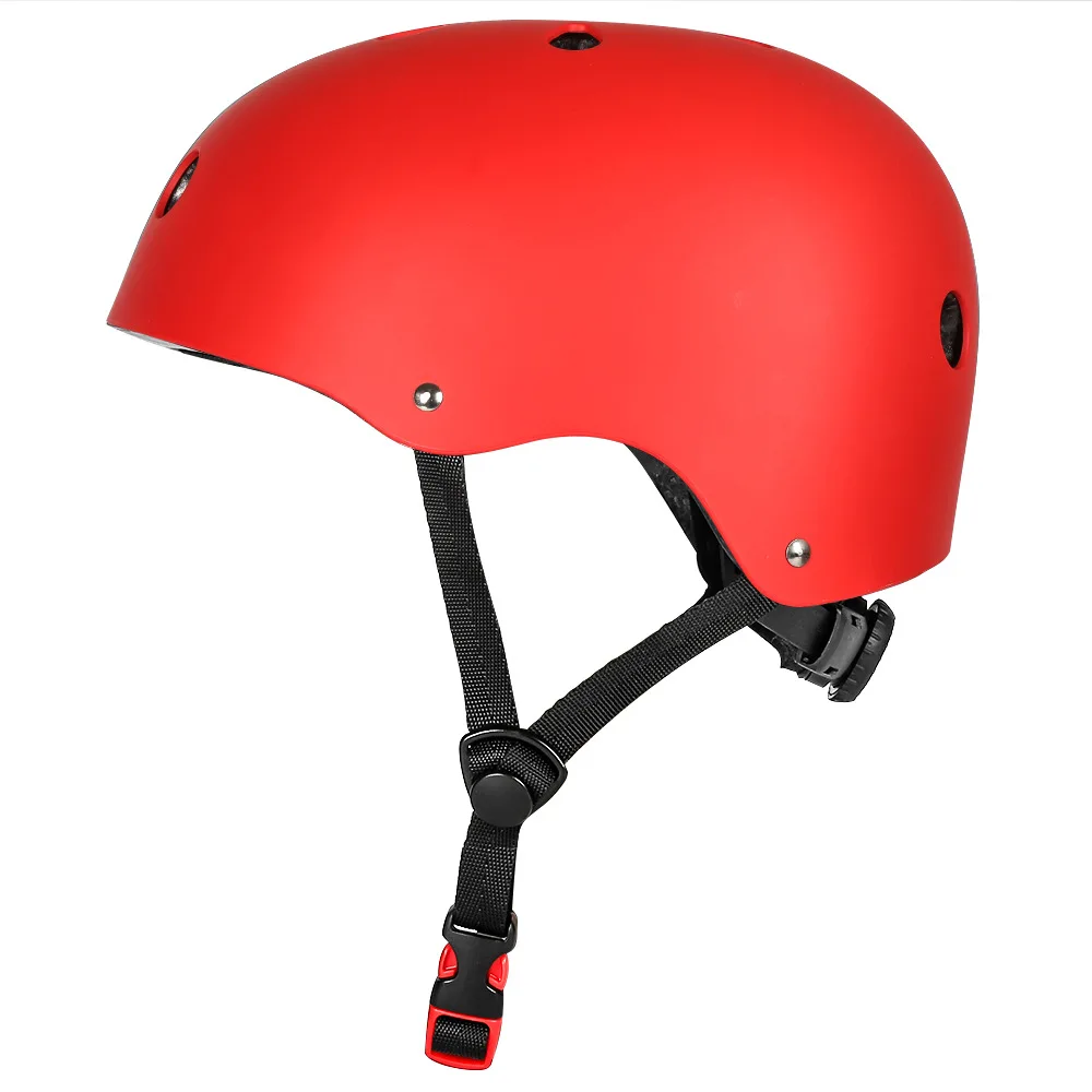 Manufacturers Popular Safety Helmet Solid Color Roller Skateboard Riding Pedal Helmet Anti-collision Children Adult Models