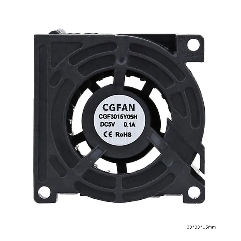Low Power Consumption Black Shark Fans 3015 30mm Ball Bearing Small Blower Fans For Cooling