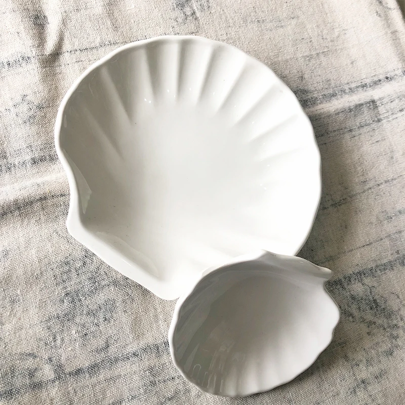 Certification melamine irregular sea small shell dish,melamine sea shell shaped plate