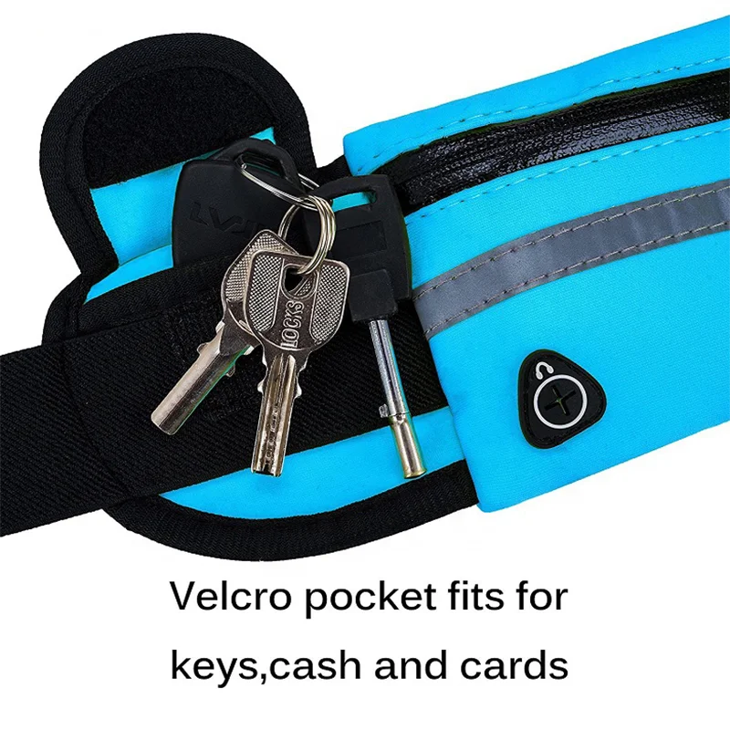 Running Belt with Adjustable Elastic Strap,Lightweight Waist Pack for Running Walking and Other Outdoors