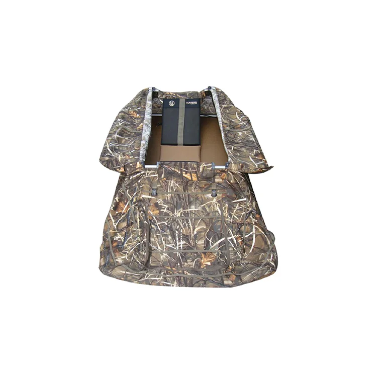 2020 new design OEM foldable ground camo layout laydown deer hunting tent for blind duck