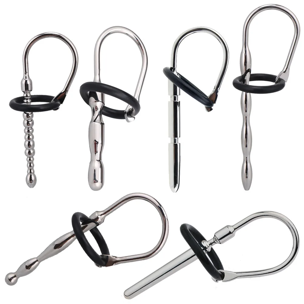 Stainless steel male urethral stimulation plug urethral dilation tools Masturbator sex toys for men